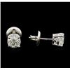 Image 2 : 1.33ctw Diamond Stud Earrings - 14KT White Gold