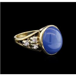 7.00ct Blue Star Sapphire - 14KT Yellow Gold