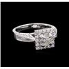 Image 1 : 1.56ctw Diamond Ring - 18KT White Gold