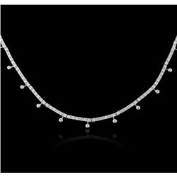 14KT White Gold 1.30ctw Diamond Necklace