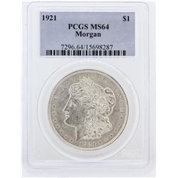 1921 PCGS MS64 Morgan Silver Dollar