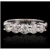 Image 2 : 14KT White Gold 1.17ctw Diamond Ring