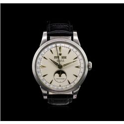 Rolex Stainless Steel Padellone Triple Calendar Watch