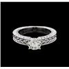 Image 2 : 1.21ct Diamond Ring - 14KT White Gold