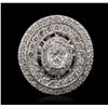 Image 4 : 14KT White Gold 1.72ctw Diamond Ring