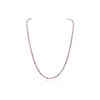 Image 2 : 14KT White Gold 15.00ctw Pink Sapphire and Diamond Necklace