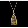 Image 1 : 22KT Yellow Gold Religious Pendant With Chain