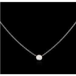 0.27ct Diamond Necklace - 14KT White Gold