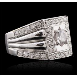 14KT White Gold 0.68ctw Diamond Engagement Ring