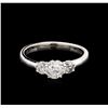 Image 2 : 1.00ctw Diamond Ring - 14KT White Gold