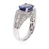 Image 3 : 14KT White Gold 2.84ct Tanzanite and Diamond Ring