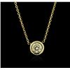 Image 1 : 14KT Yellow Gold 0.38ct Diamond Necklace
