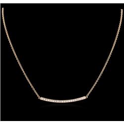 0.84ctw Diamond Necklace - 14KT Rose Gold