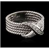 Image 1 : 14KT White Gold 0.18ctw Diamond Ring
