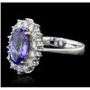 Image 1 : 14KT Two-Tone Gold 2.38ct Tanzanite and Diamond Ring