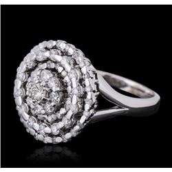 14KT White Gold 1.28ctw Brilliant Cut Diamond Ring