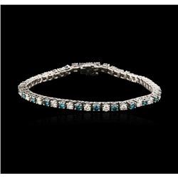 14KT White Gold 4.78ctw Diamond Tennis Bracelet