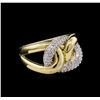 Image 1 : 0.38ctw Diamond Ring - 14KT Yellow Gold