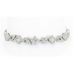 3.63ctw Diamond Bracelet - 18KT White Gold