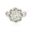 Image 2 : 18KT White Gold 1.56ctw Diamond Ring