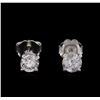 Image 1 : 0.71ctw Diamond Stud Earrings - 14KT White Gold