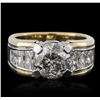 Image 2 : Platinum and 18KT Yellow Gold 4.91ctw Diamond Ring