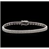 Image 1 : 2.09ctw Diamond Bracelet - 18KT White Gold