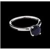 Image 1 : 1.22ct Blue Sapphire Ring- 14KT White Gold