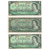 Image 1 : $1 Bank of Canada Notes Lot of 3