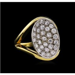 1.35ctw Diamond Ring - 18KT Two-Tone Gold