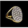 Image 1 : 1.35ctw Diamond Ring - 18KT Two-Tone Gold