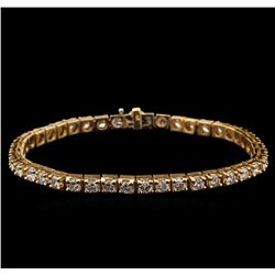 6.05ctw Diamond Bracelet - 14KT Yellow Gold