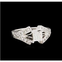 14KT White Gold 1.55ctw Diamond Ring