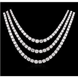 14KT White Gold 11.60ctw Diamond Necklace