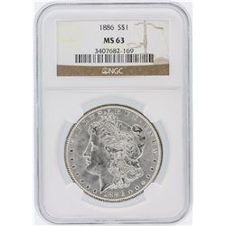 1886 NGC MS63 Morgan Silver Dollar