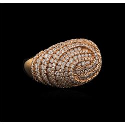 14KT Rose Gold 2.97ctw Diamond Ring