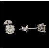 Image 2 : 0.76ctw Diamond Stud Earrings - 14KT White Gold