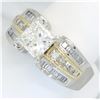 Image 5 : GIA Cert 2.31ctw Diamond Ring - Platinum and 18KT Yellow Gold