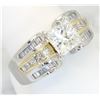 Image 6 : GIA Cert 2.31ctw Diamond Ring - Platinum and 18KT Yellow Gold