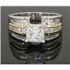 Image 9 : GIA Cert 2.31ctw Diamond Ring - Platinum and 18KT Yellow Gold