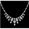 Image 1 : 7.20ctw Diamond Necklace - 14KT White Gold