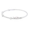 Image 2 : 14KT White Gold 0.91ctw Diamond Bangle Bracelet