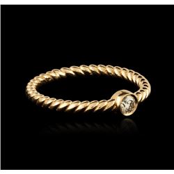 14KT Rose Gold 0.09ct Diamond Ring