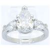 Image 6 : GIA Cert 3.21ctw Diamond Ring - Platinum
