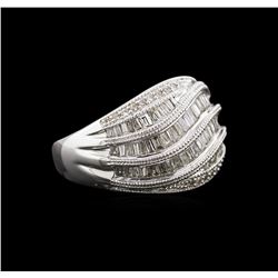 0.90ctw Diamond Ring- 14KT White Gold