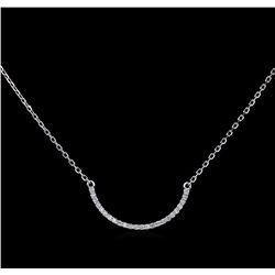 0.20ctw Diamond Necklace - 14KT White Gold