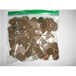 1 POUND OF WHEAT PENNIES APPROX. 150 *UNSEARCHED MIXED DATES & GRADES* WHEAT PENNIES CAME OUT OF SAF