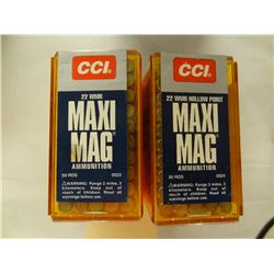 200 Rnds CCI  22 WMR Maxi Mag -X11