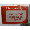 Image 1 : 100 (@) Bullets Hornady 120gr 25cal HP-X10