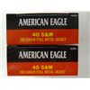 Image 1 : 100 American Eagle 180gr 40 S&W FMJ